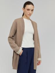 Тёплый трикотажный кардиган без застёжки ZOLLA