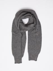 Тёплый вязаный шарф с рваным эффектом ZOLLA