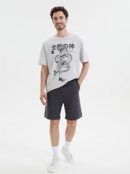 Трикотажные шорты на резинке из хлопка ZOLLA