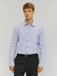 Офисная рубашка прямого силуэта с узором в клетку ZOLLA