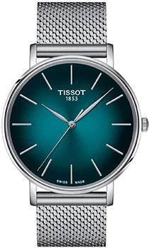 Швейцарские наручные  мужские часы  T143.410.11.091.00. Коллекция Everytime Tissot