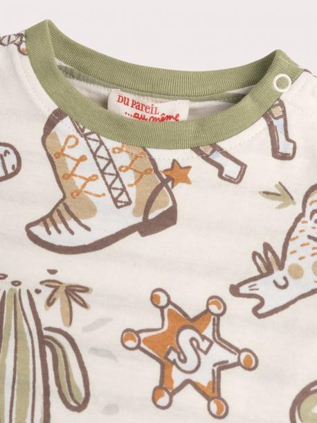 Лонгслив двусторонний для малыша 