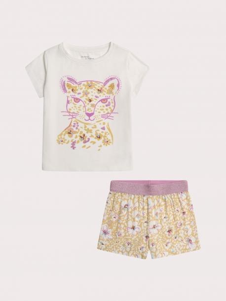 Пижама с коротким рукавом для девочки 