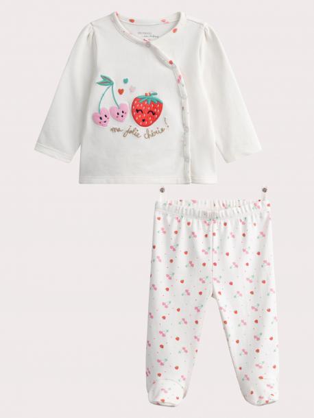 Комплект (распашонка+штанишки) для малышки 