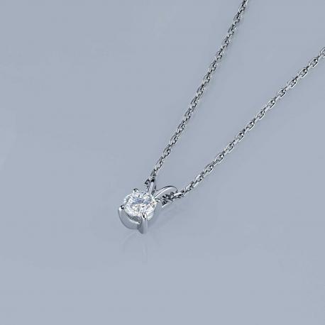 Классическая подвеска из серебра э0612пд04220203_white ЭПЛ Даймонд