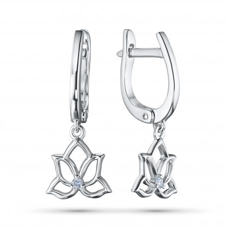 Серьги из серебра э0612сг11173300 ЭПЛ Даймонд