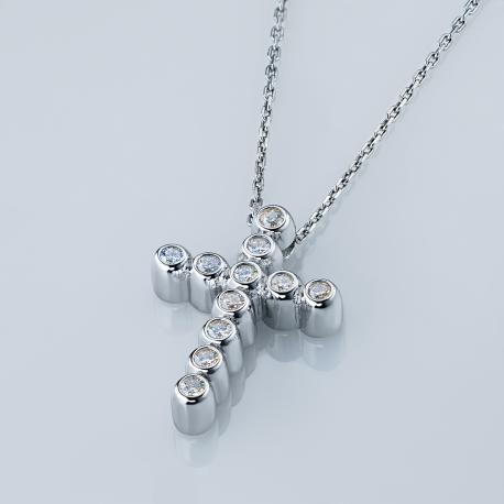 Подвеска из серебра э0612пд06111300_white ЭПЛ Даймонд