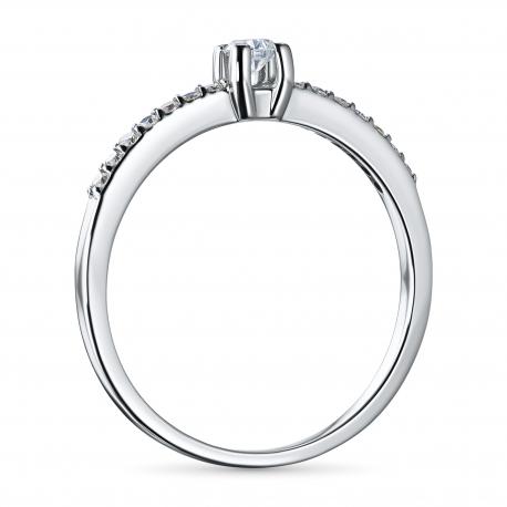 Кольцо из серебра э0612кц05150200_white ЭПЛ Даймонд