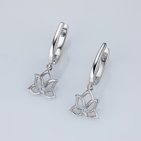 Серьги из серебра э0612сг11173300 ЭПЛ Даймонд