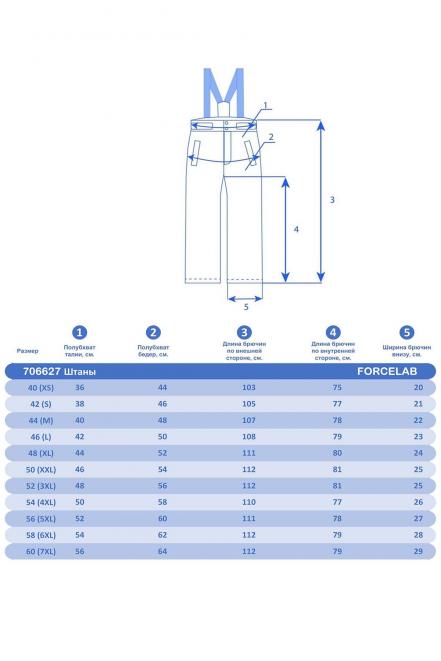 Штаны  Сиреневый, 706627 (48, xl) Forcelab