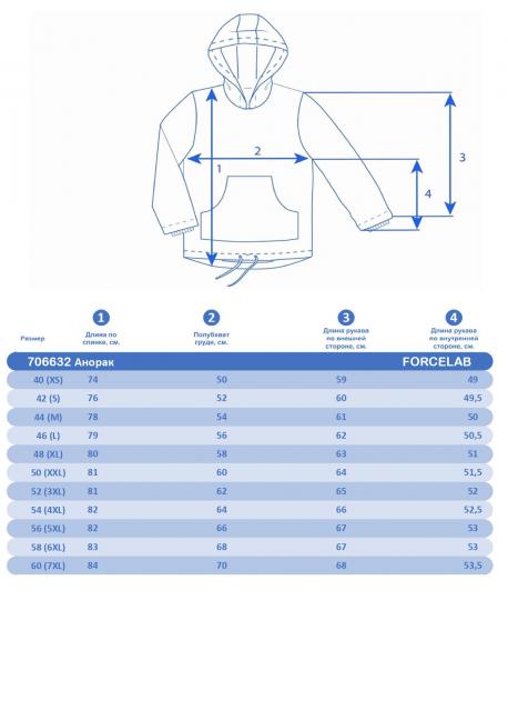 Анорак  Фиолетовый, 706632 (52, 3xl) Forcelab