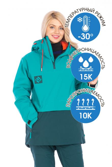 Анорак  Бирюзовый, 706632 (56, 5xl) Forcelab