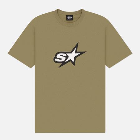 Мужская футболка  Speedway Tee, цвет оливковый, размер XL Stussy