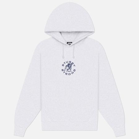 Мужская толстовка  Strong Mac Hoodie, цвет серый, размер S Stussy