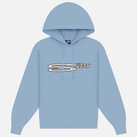 Мужская толстовка  Stretch Hoodie, цвет голубой, размер L Stussy