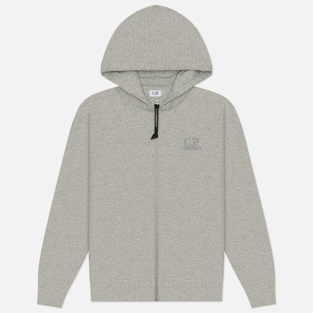 Мужская толстовка  Diagonal Raised Fleece Logo Hoodie, цвет серый, размер L C.P. COMPANY