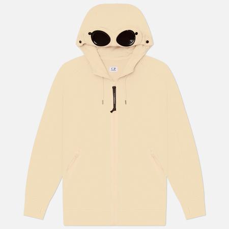 Мужская толстовка  Diagonal Raised Fleece Goggle Hoodie Regular, цвет бежевый, размер XL C.P. COMPANY