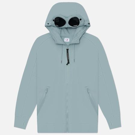 Мужская толстовка  Diagonal Raised Fleece Goggle Hoodie Regular, цвет голубой, размер M C.P. COMPANY