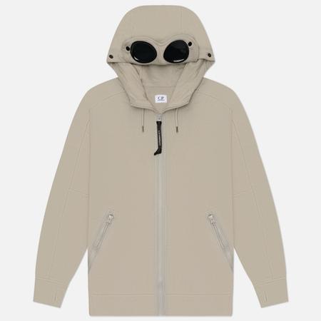 Мужская толстовка  Diagonal Raised Fleece Goggle Hoodie Regular, цвет серый, размер XXL C.P. COMPANY