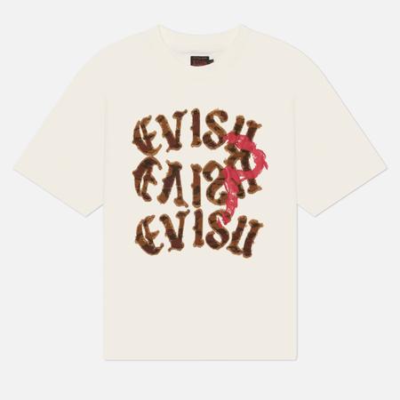 Мужская футболка  Heritage Distressed Camo , цвет белый, размер L Evisu