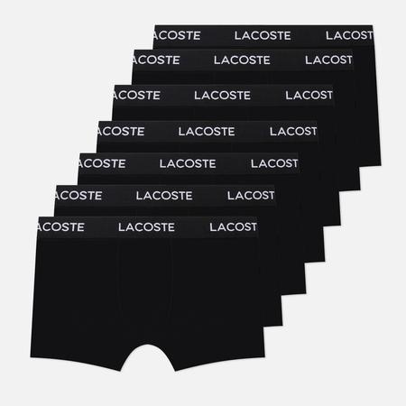 Комплект мужских трусов  Underwear Cotton Stretch Regular Trunks 7-Pack, цвет чёрный, размер M Lacoste