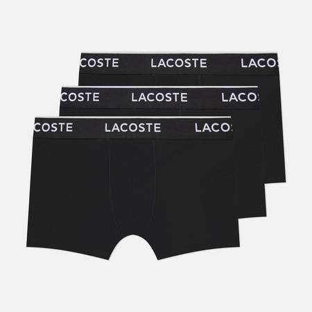 Комплект мужских трусов  3-Pack Boxers, цвет чёрный, размер L Lacoste Underwear