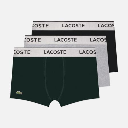 Комплект мужских трусов  Underwear 3-Pack Silver Waist Short Trunks, цвет комбинированный, размер S Lacoste