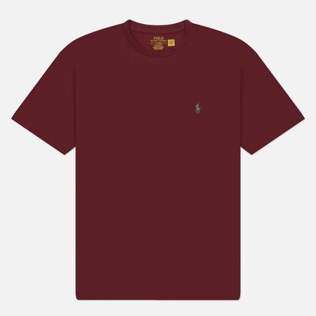 Мужская футболка  Classic Crew Neck 26/1 Jersey, цвет бордовый, размер M Polo Ralph Lauren