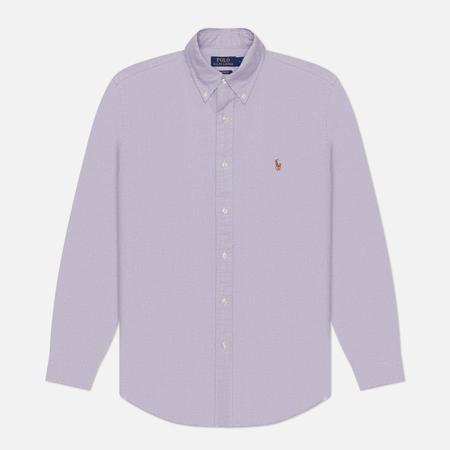 Мужская рубашка  The Iconic Oxford Custom Fit, цвет фиолетовый, размер S Polo Ralph Lauren
