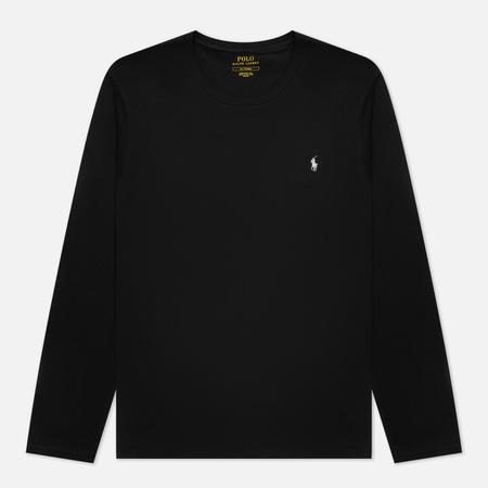 Мужской лонгслив  BCI Liquid Cotton Sleep Top Crew Neck, цвет чёрный, размер XL Polo Ralph Lauren