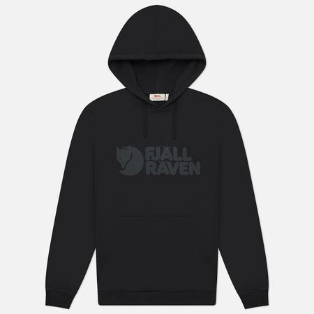 Мужская толстовка  Logo Hoodie, цвет чёрный, размер M FJALLRAVEN