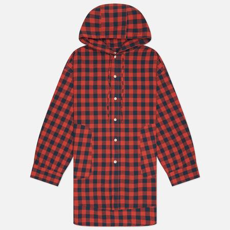 Мужская рубашка  Huge Check Hoodie, цвет красный, размер L ANGLAN