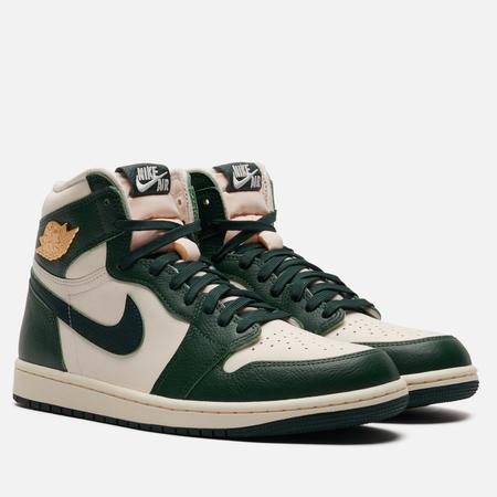 Кроссовки  Wmns Air  1 Retro High OG, цвет зелёный, размер 44 EU Jordan
