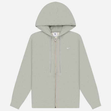 Мужская толстовка  Solo Swoosh Full-Zip Hoodie, цвет серый, размер L Nike
