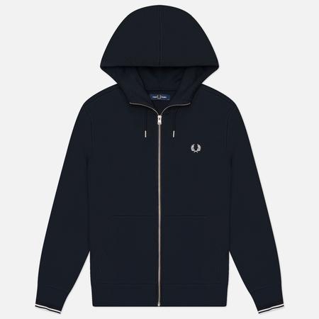 Мужская толстовка  Zip Through Hoodie, цвет синий, размер S FRED PERRY