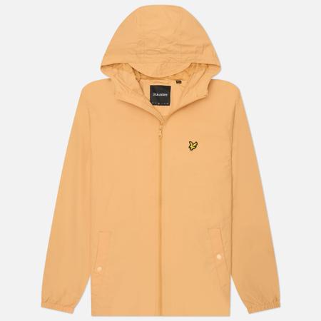 Мужская куртка ветровка  Zip Through Hooded, цвет оранжевый, размер XL Lyle & Scott