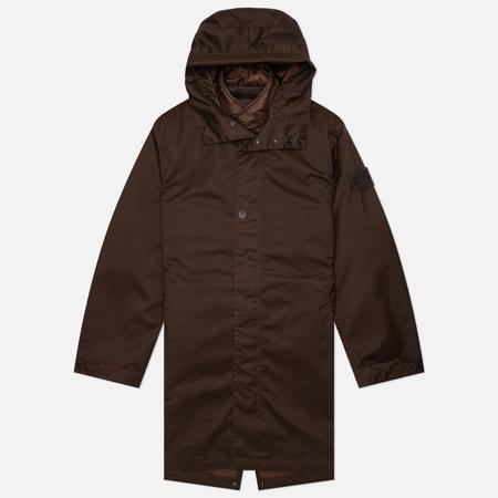 Мужская куртка парка  Performance Twill Wool-TC Ghost Piece, цвет коричневый, размер L Stone Island