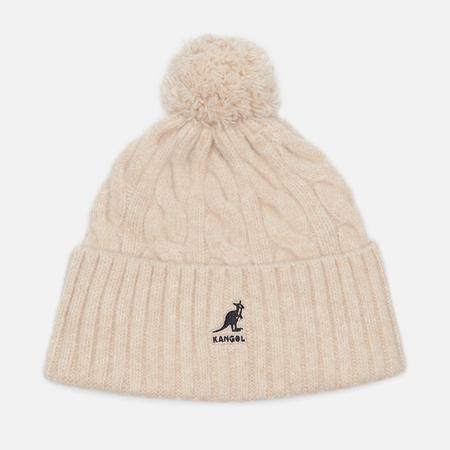 Шапка  Pompom, цвет бежевый KANGOL