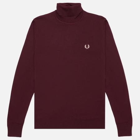 Мужской свитер  Roll Neck, цвет бордовый, размер XXL FRED PERRY