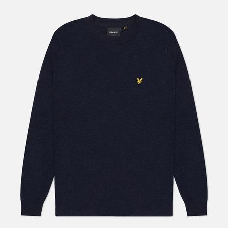 Мужской свитер  Lambswool Blend Crew Neck, цвет синий, размер M Lyle & Scott