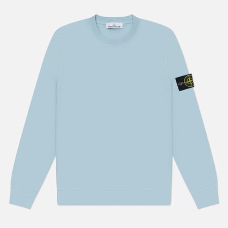 Мужская толстовка  Organic Cotton Fleece Midweight Crewneck, цвет голубой, размер L Stone Island