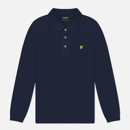 Мужской лонгслив  Pique Stretch, цвет синий, размер S Lyle & Scott