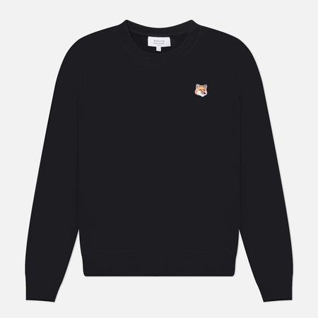 Женская толстовка  Fox Head Patch Regular, цвет чёрный, размер L Maison Kitsune