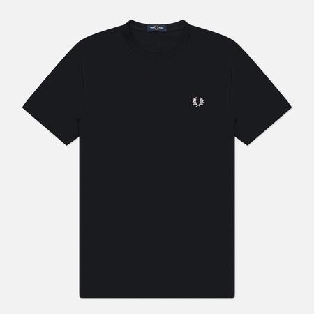 Мужская футболка  Crew Neck Regular, цвет чёрный, размер XL FRED PERRY