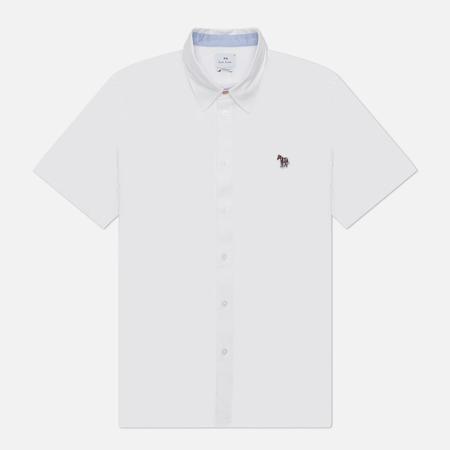 Мужская рубашка  Zebra Logo Casual Fit Short Sleeve, цвет белый, размер L Paul Smith