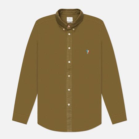 Мужская рубашка  Zebra Logo Regular Fit, цвет зелёный, размер L Paul Smith