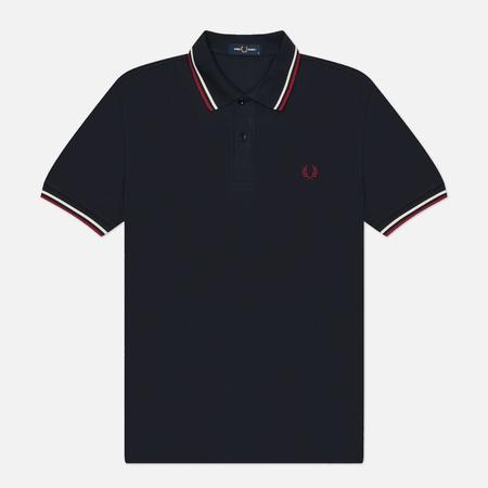 Мужское поло  M3600 Twin Tipped, цвет синий, размер XL FRED PERRY