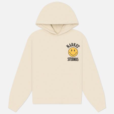Мужская толстовка  x Smiley Upside Down Lockup Hoodie, цвет бежевый, размер XL MARKET