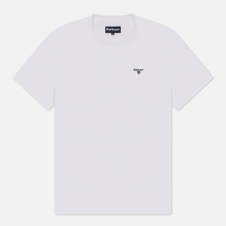 Мужская футболка  Essential Sports, цвет белый, размер M Barbour