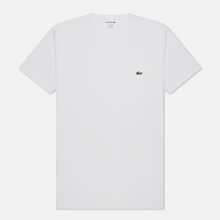Мужская футболка  Classic Embroidered Logo, цвет белый, размер XXL Lacoste